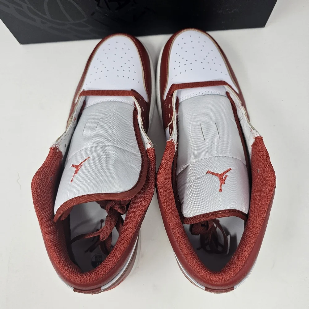 New Nike Air Jordan 1 Low‎ SE White Dune Red Lobster FJ3459-160 Men's Size 11.